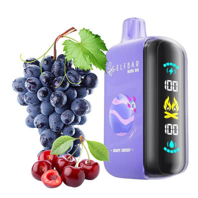 Электронная сигарета Elf Bar RAYA D3 Sakura Grape (Вишня Виноград) 5% 25000 затяжек