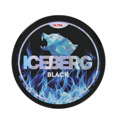 Снюс Iceberg Black Ultra 150 мг/г (бестабачный, тонкий)
