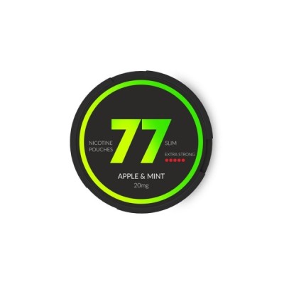 Снюс 77 Apple & Mint 20 мг/г (бестабачный, тонкий)