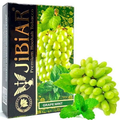 Табак для кальяна Jibiar Grape Mint (Виноград Мята) 50 гр