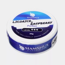 Снюс Siamsnus Licorice Raspberry Portion 16 мг/г (табачный, толстый) Снюс Siamsnus Licorice Raspberry Portion 16 мг/г (табачный, толстый)