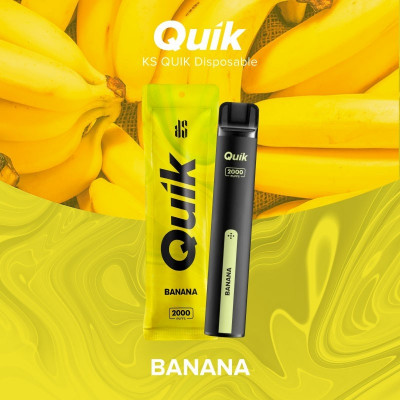 Электронная сигарета Quik Banana (3%, 2000 тяг)