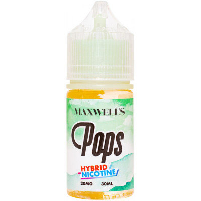 Жидкость Maxwells HYBRID 30 мл POPS 20 мг/мл Кисло-сладкая жвачка с киви и яблоком