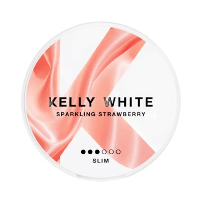 Снюс Kelly White Sparkling Strawberry Slim 8 мг/г (бестабачный, тонкий)