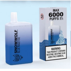 Электронная сигарета SNOW WOLF MAX 6000 PUFF 5% - Blue Razz Ice