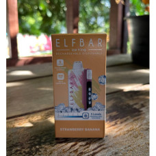 Электронная сигарета Elf Bar Ice king Strawberry Banana (Клубника с бананом) 5% 30000 затяжек