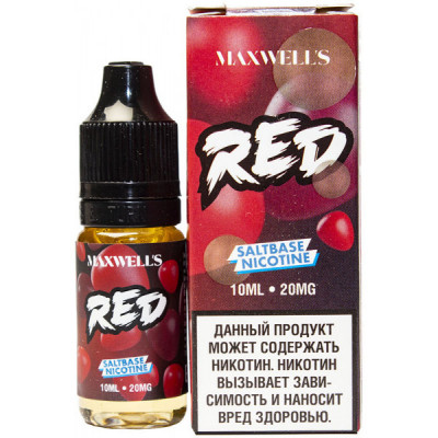 Жидкость Maxwells SALT 10 мл Red 20 мг/мл Ядерная клубника