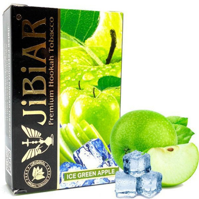 Табак для кальяна Jibiar Ice Green Apple (Зеленое Яблоко Лед) 50 гр