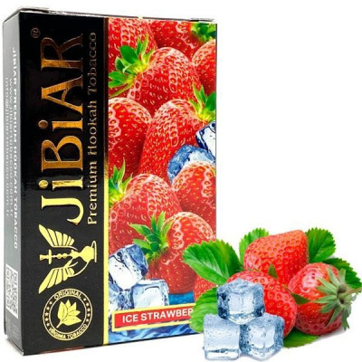 Табак для кальяна Jibiar Ice Strawberry (Клубника Лед) 50 гр
