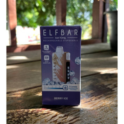 Электронная сигарета Elf Bar Ice king Berry Ice (Ягодный лед) 5% 30000 затяжек