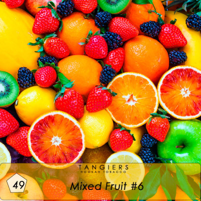 Табак для кальяна Tangiers Noir 49 Mixed fruit #6 250 гр