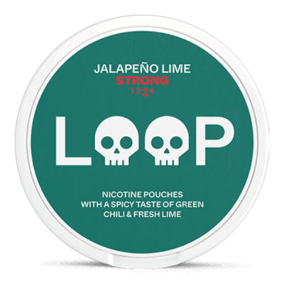 Снюс Loop Jalapeño Lime Strong 15 мг/г (бестабачный, тонкий)