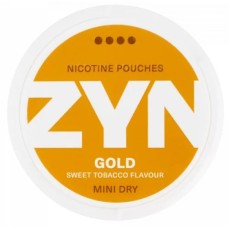 Снюс ZYN Gold Extra Strong Mini Dry 15 мг/г (бестабачный, тонкий)