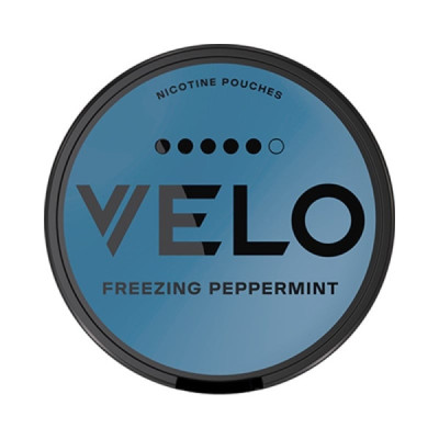 Снюс VELO Freezing Peppermint 14 г 10.9 мг/г (ледяная перечная мята, безтабачный, тонкий)