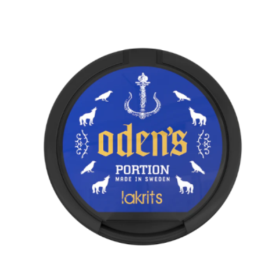 Снюс Odens Lakrits Portion (Liquorice) 9 мг/г (табачный, толстый)
