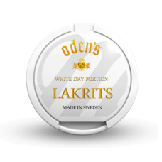 Снюс Odens Lakrits White Dry Portion 9 мг/г (табачный, толстый) Снюс Odens Lakrits White Dry Portion 9 мг/г (табачный, толстый)