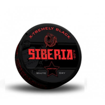 Снюс Siberia -80 Degrees Black Edition White Dry 13 г 43 мг/г (табачный, толстый)